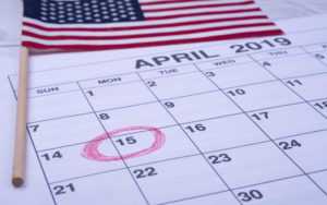 April 15, 2019 tax filing deadline