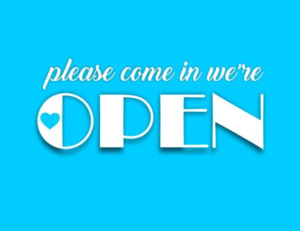 We Are Open